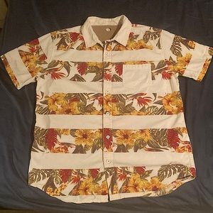 Large On The Byas S/S White Button Up.